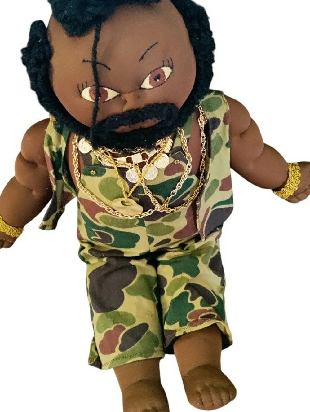 1980s Mr T plush Doll With Chain And Outfit 24